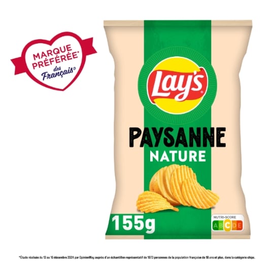 Lay's - Recette Paysanne Nature - 155g
